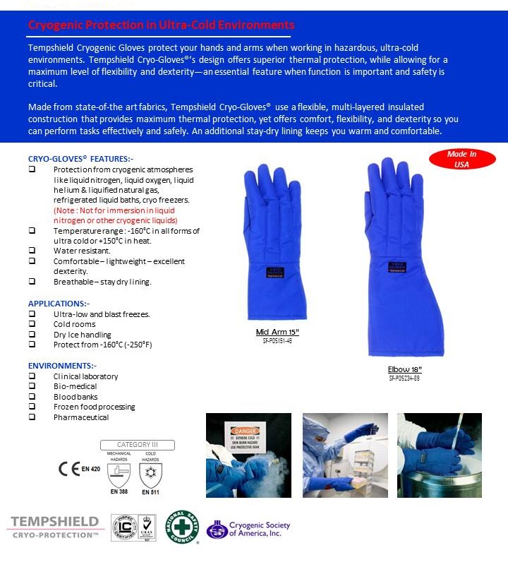 TEMPSHIELD Cold Resistant Gloves