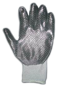 Black Nitrile Coated with Polka Dots Glove