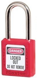 MASTERLOCK 410RED Safety Padlock